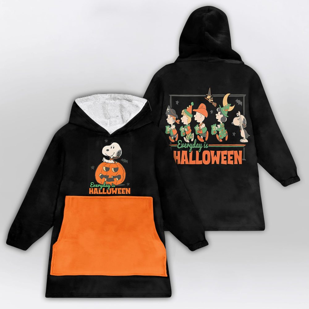 Kid Great Pumpkin Unisex Blanket Hoodie