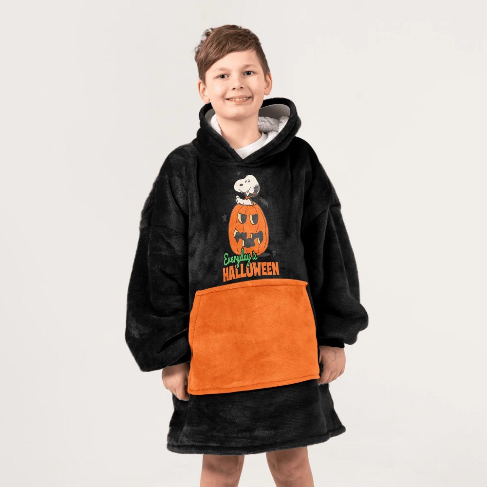 Kid Great Pumpkin Unisex Blanket Hoodie - Image 2