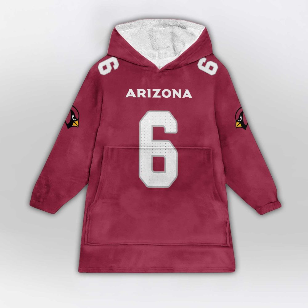Arizona Cardinals Football Unisex Blanket Hoodie - Image 2