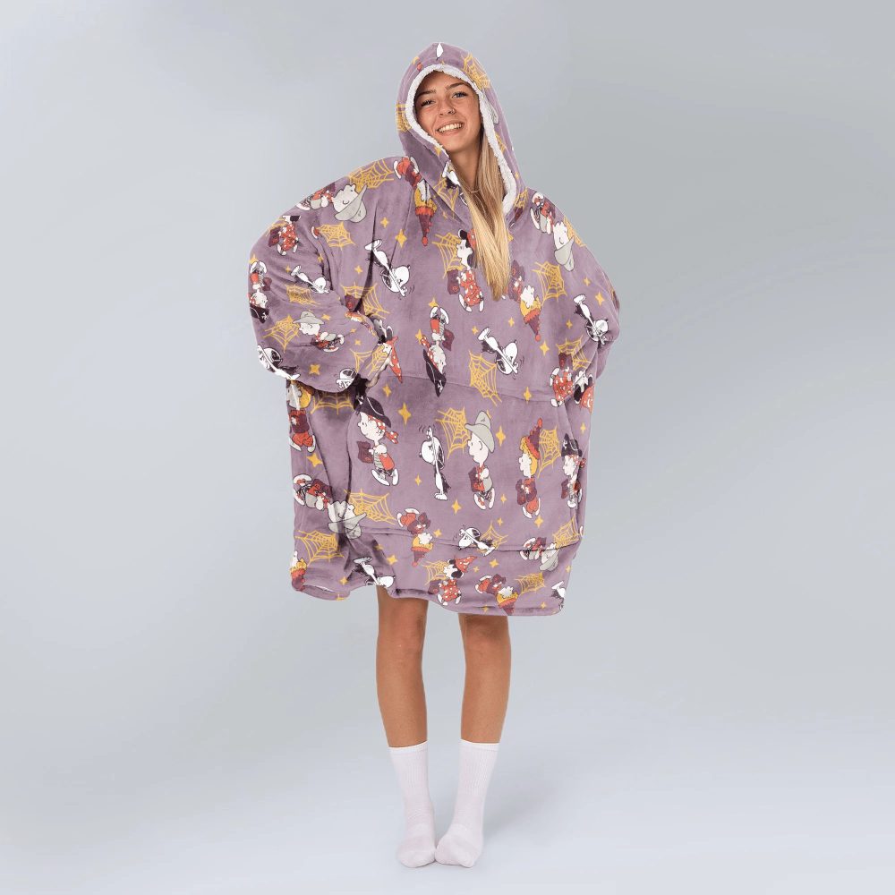Adult Snoopy & Friends Halloween Pirate Unisex Blanket Hoodie - Image 2