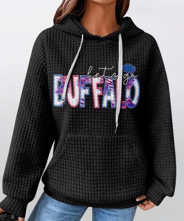 Unisex Buffalo Waffle Hoodie