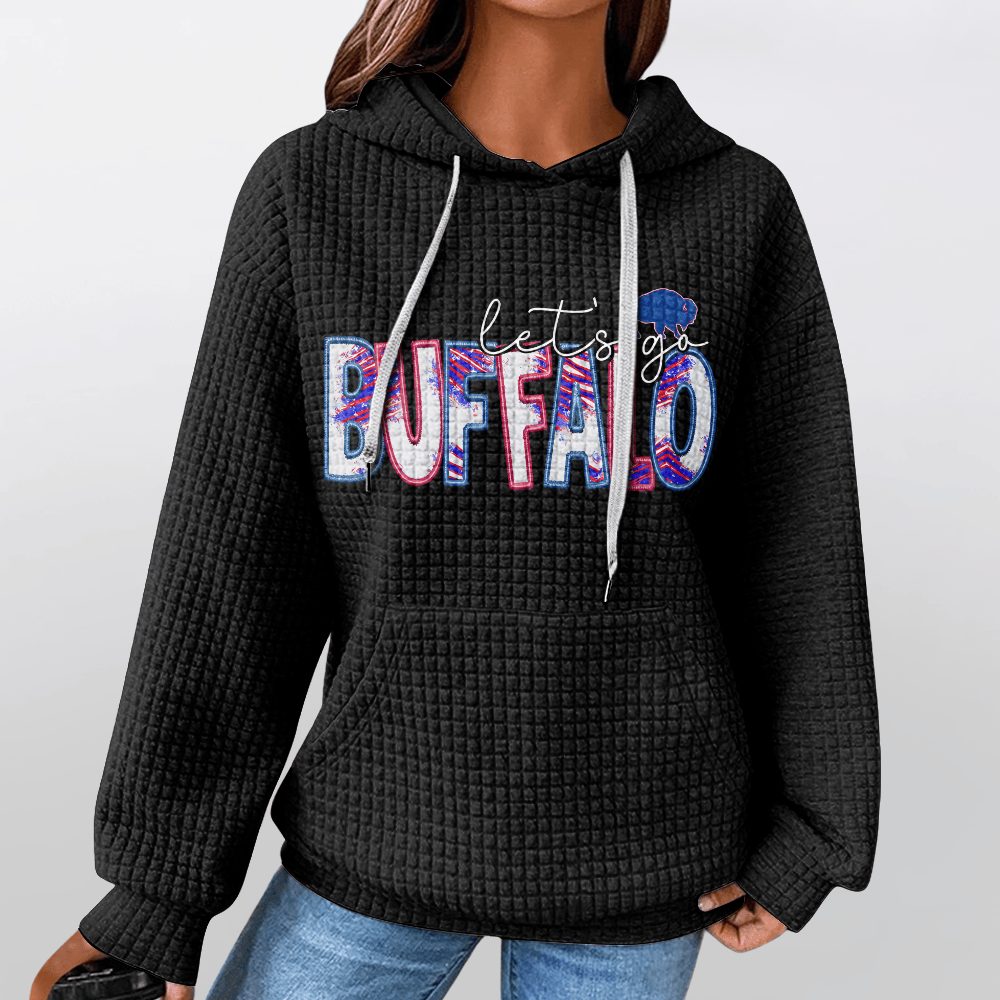Unisex Buffalo Waffle Hoodie