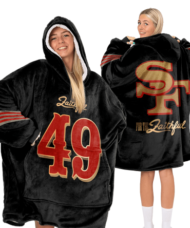 San Francisco Football Unisex Blanket Hoodie