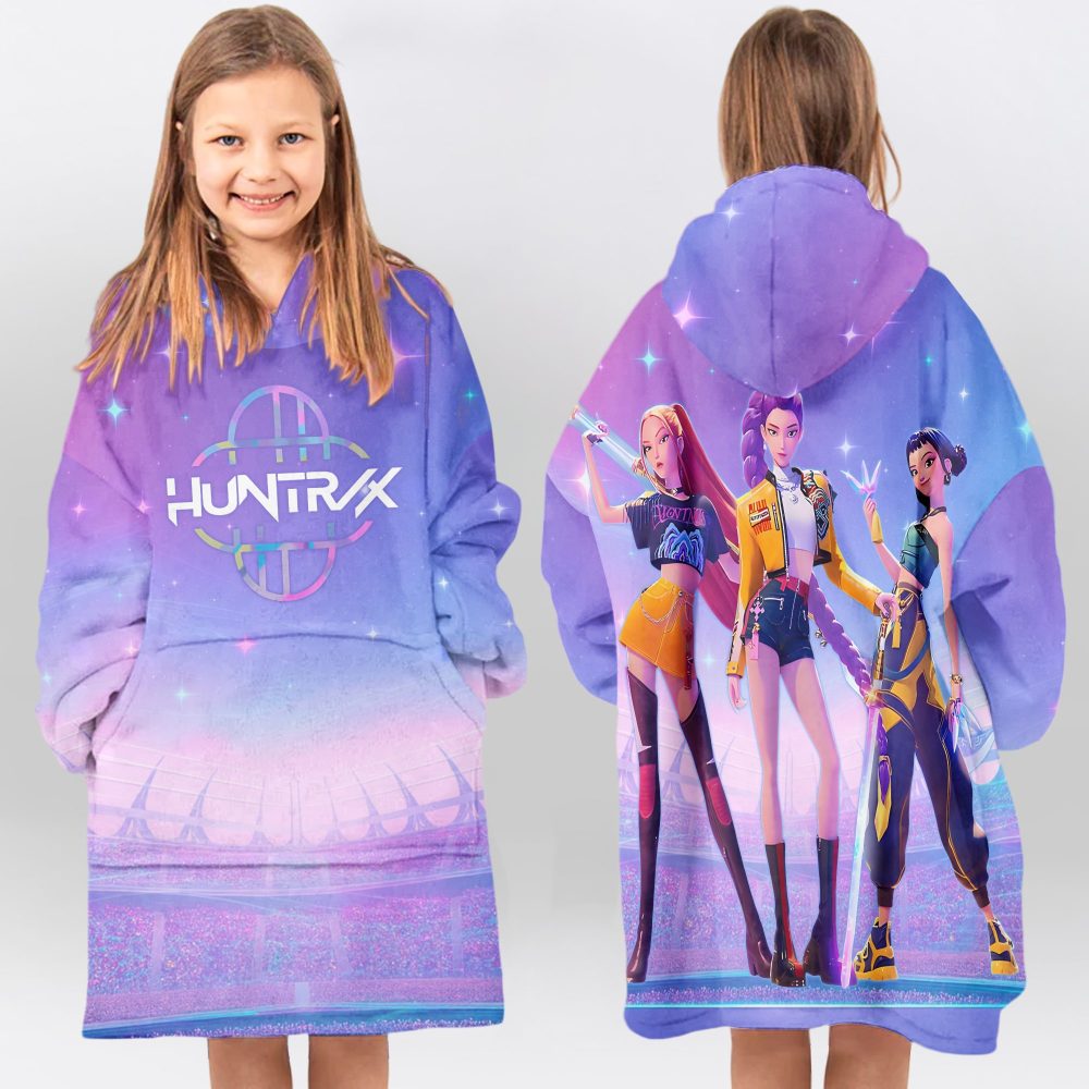 Huntr/X Pop Stage Unisex Blanket Hoodie