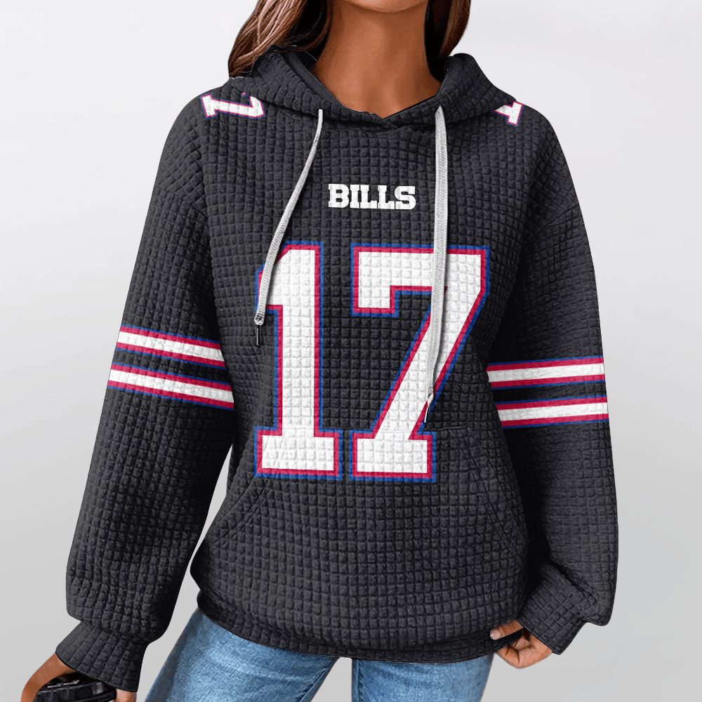Unisex Buffalo J.A 17 Waffle Hoodie - Image 2