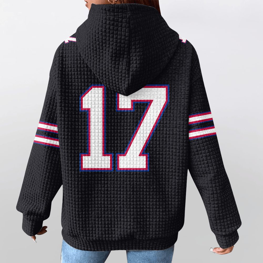 Unisex Buffalo J.A 17 Waffle Hoodie - Image 4
