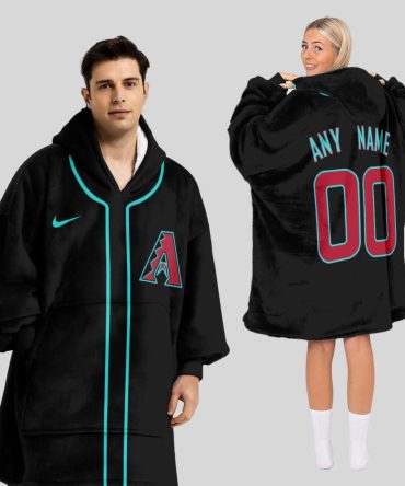 Arizona Diamondbacks Mlb Design Blanket Hoodie Custom Name And Number