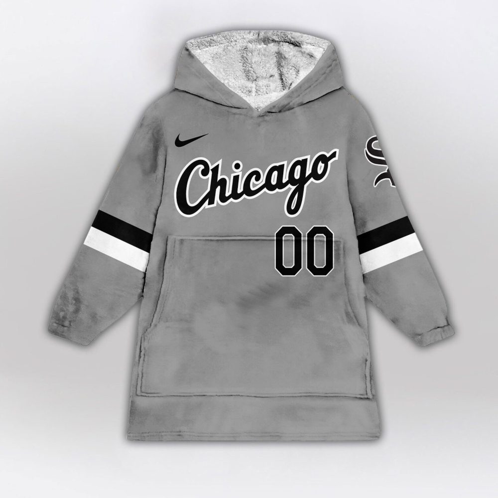 Chicago White Sox Mlb Design Blanket Hoodie Custom Name And Number - Image 2