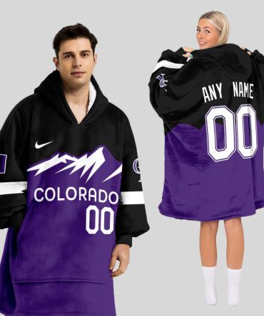 Colorado Rockies Mlb Design Blanket Hoodie Custom Name And Number
