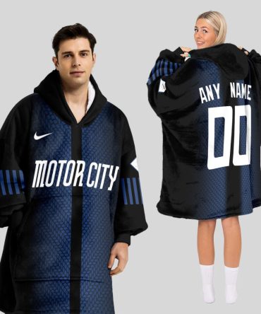 Detroit Tigers Mlb Design Blanket Hoodie Custom Name And Number