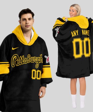 Pittsburgh Pirates Mlb Design Blanket Hoodie Custom Name And Number