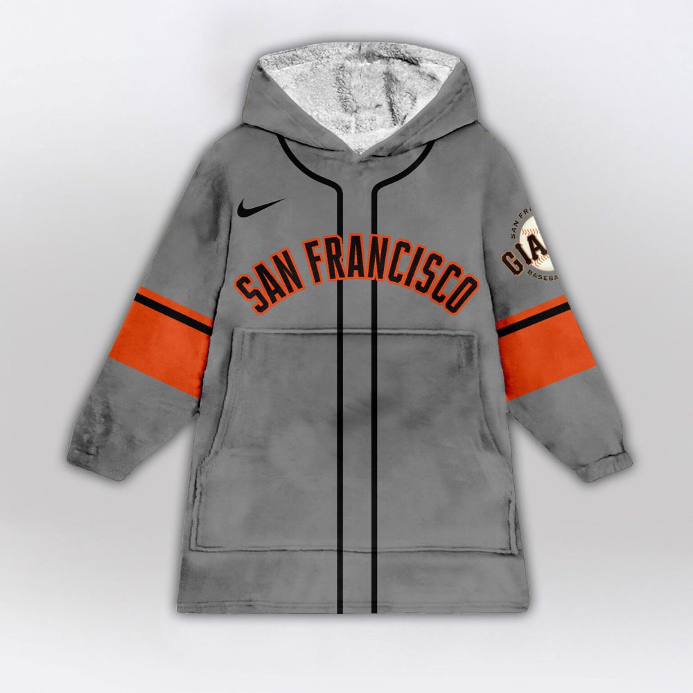 San Francisco Giants Mlb Design Blanket Hoodie Custom Name And Number - Image 2