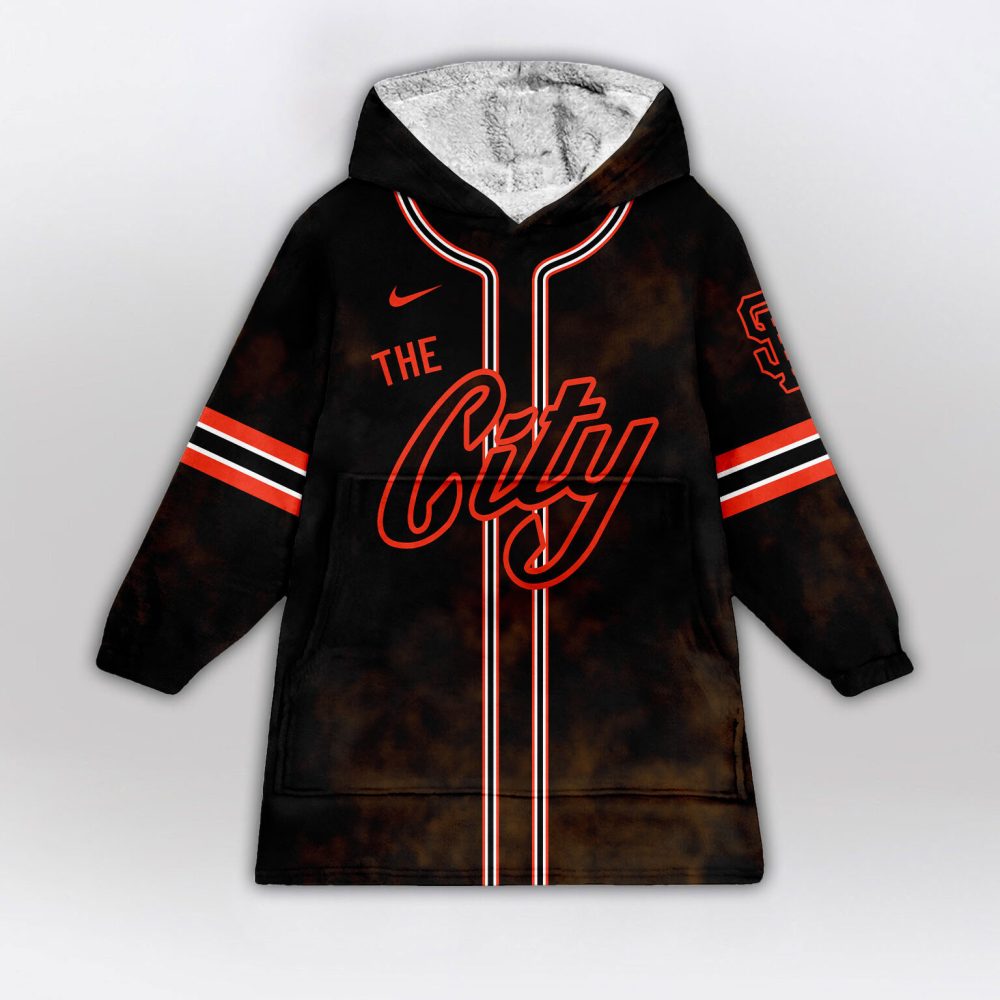 San Francisco Giants Mlb Design Blanket Hoodie Custom Name And Number - Image 2