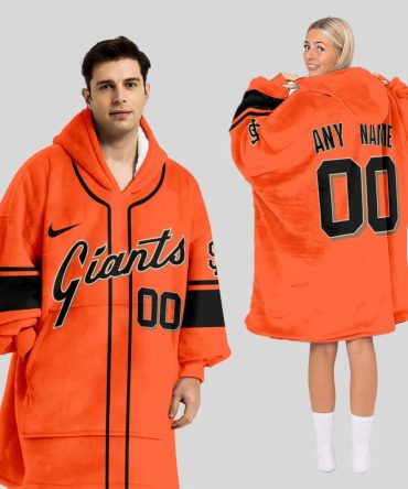 San Francisco Giants Mlb Design Blanket Hoodie Custom Name And Number