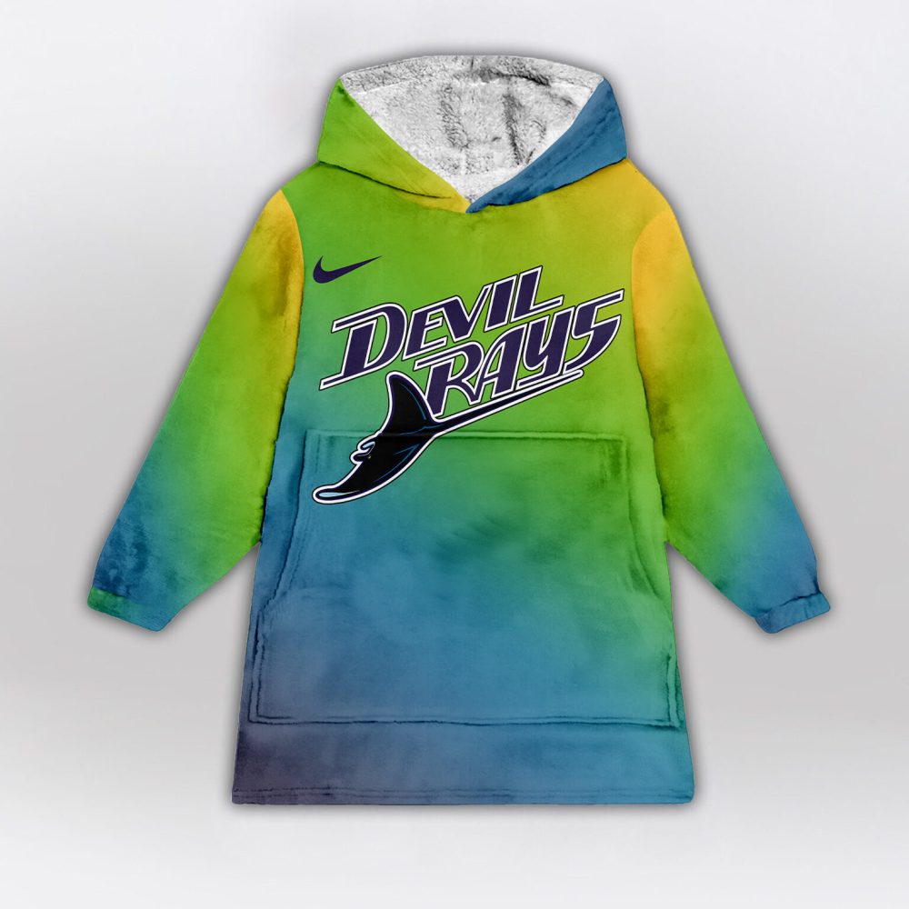 Tampa Bay Rays Mlb Design Blanket Hoodie Custom Name And Number - Image 2