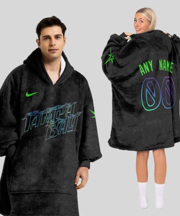 Tampa Bay Rays Mlb Design Blanket Hoodie Custom Name And Number