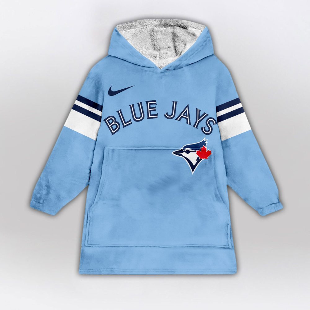 Toronto Blue Jays Mlb Design Blanket Hoodie Custom Name And Number - Image 2