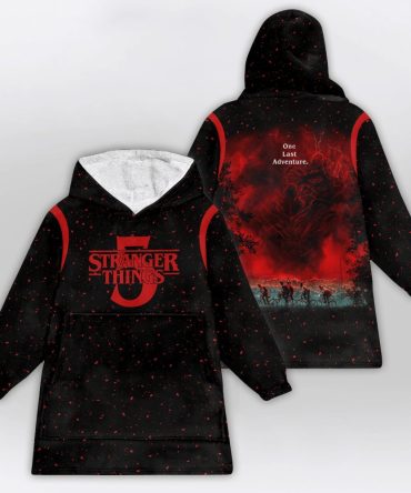 Stranger 5 "One Last Adventure" Unisex Blanket Hoodie