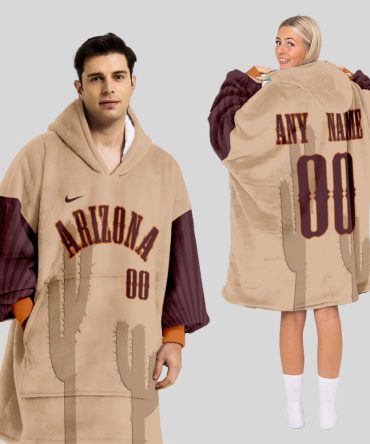 Arizona Diamondbacks Mlb Design Blanket Hoodie Custom Name And Number