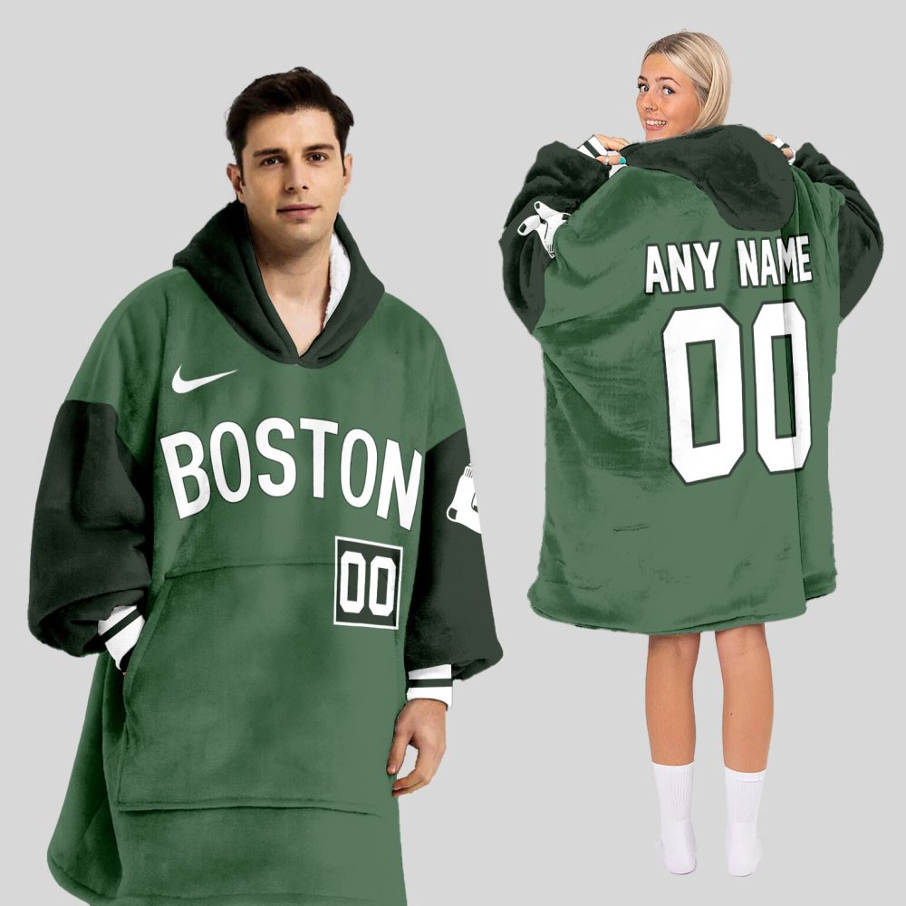 Boston Red Sox Mlb Design Blanket Hoodie Custom Name And Number