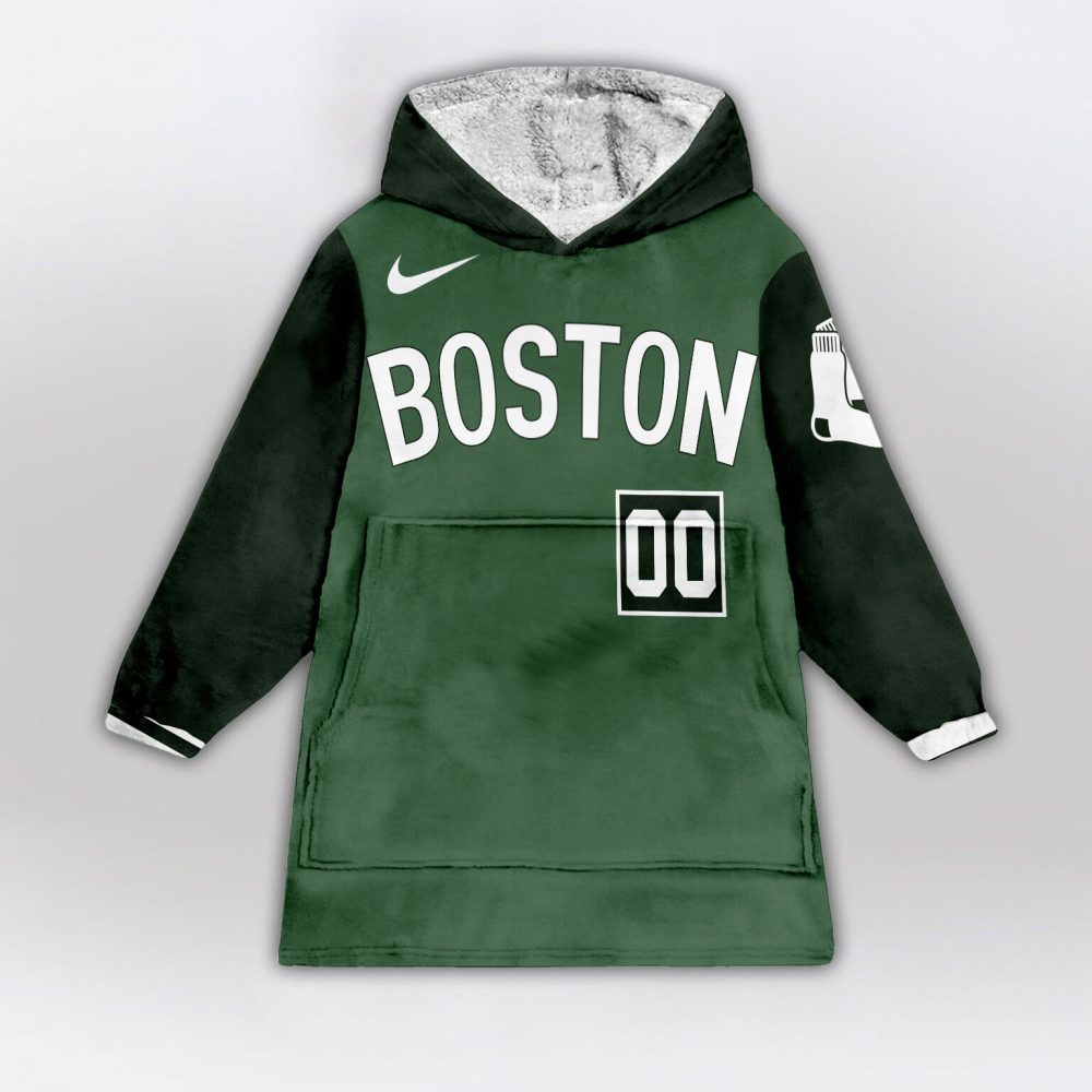 Boston Red Sox Mlb Design Blanket Hoodie Custom Name And Number - Image 2