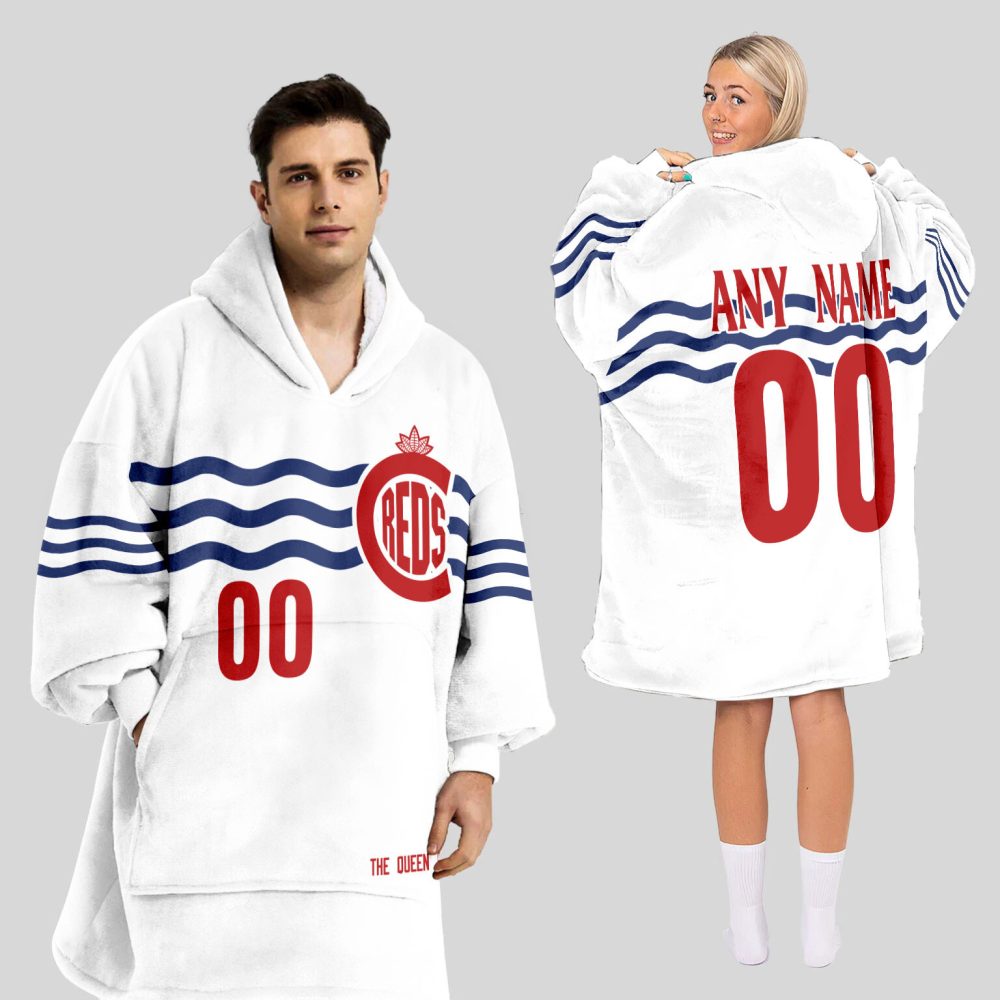 Cincinnati Reds Mlb Design Blanket Hoodie Custom Name And Number