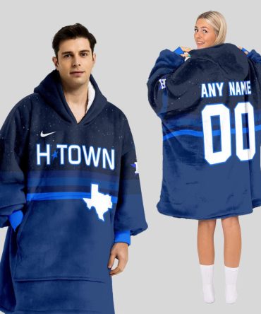 Houston Astros Mlb Design Blanket Hoodie Custom Name And Number