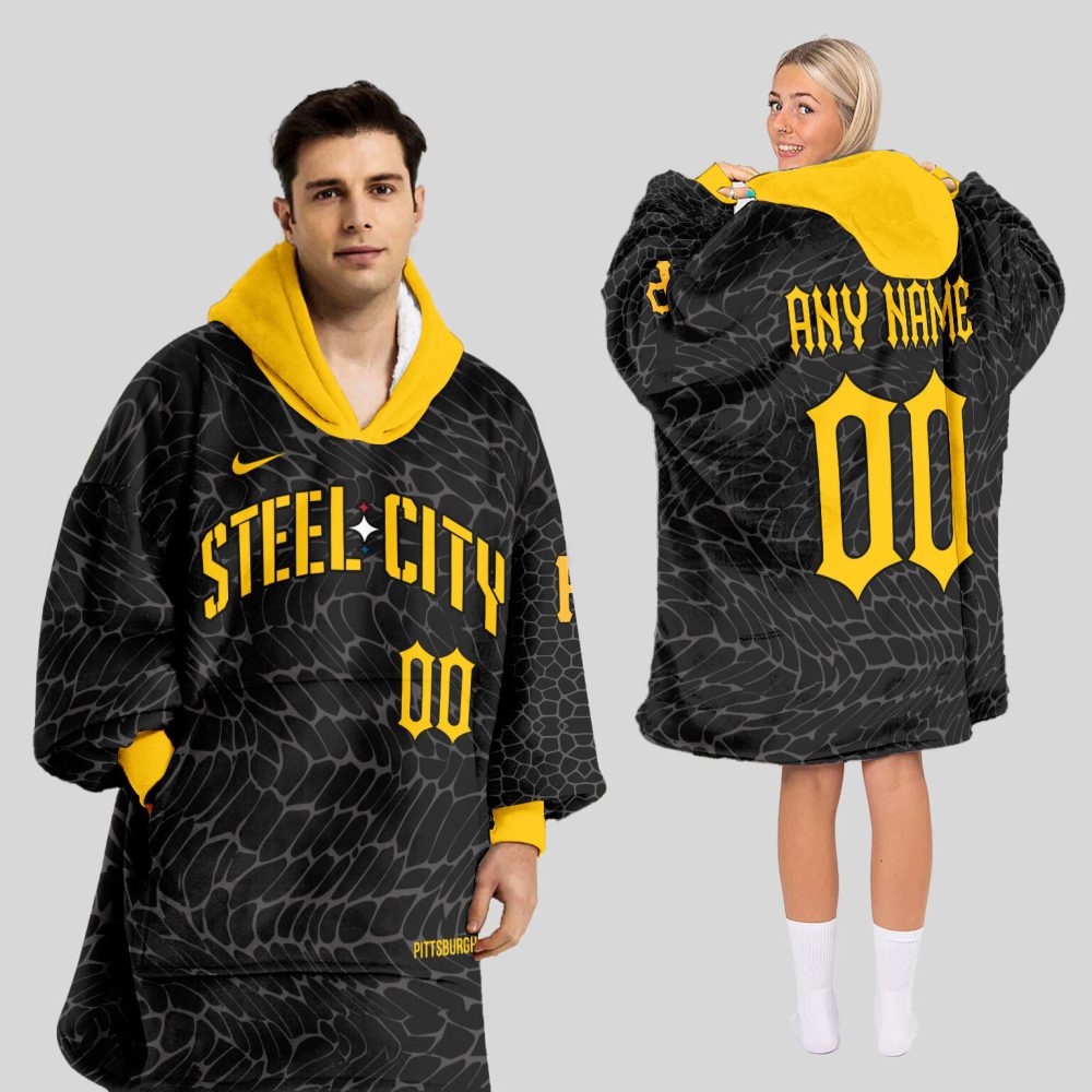 Pittsburgh Pirates Mlb Design Blanket Hoodie Custom Name And Number