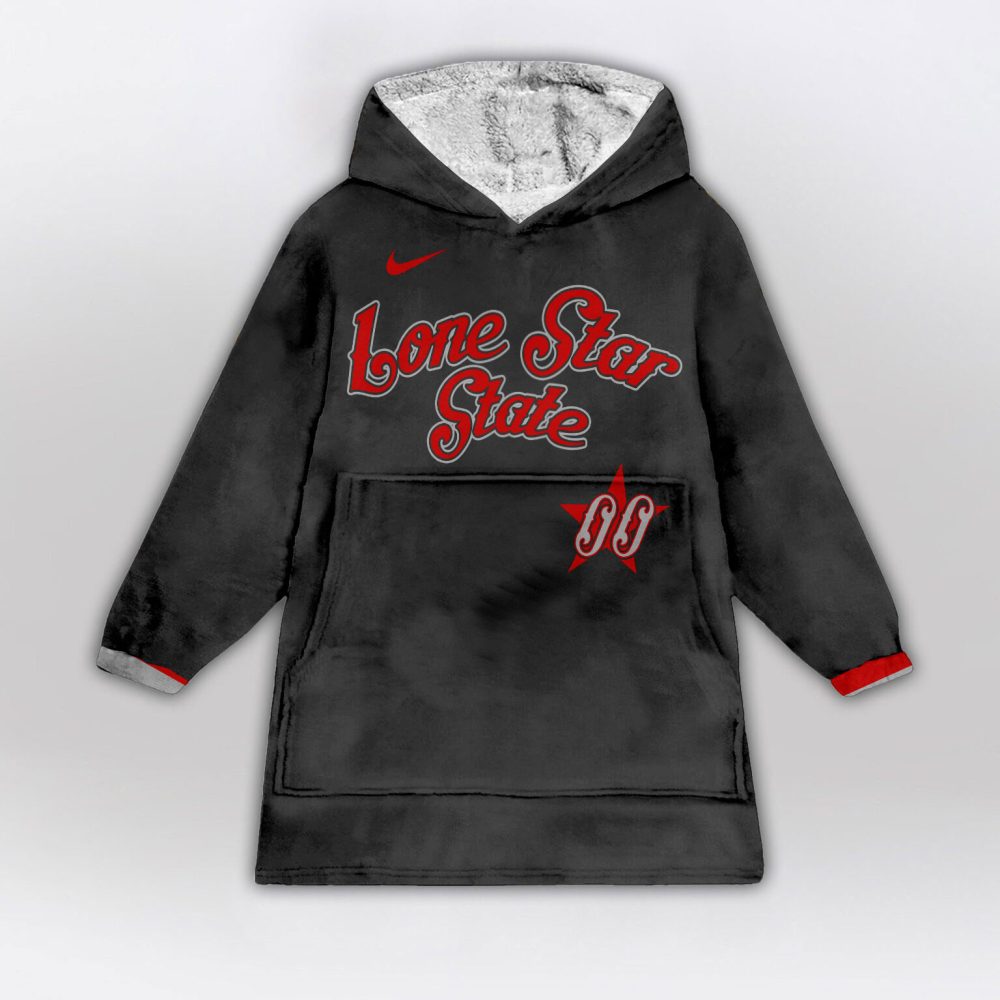 Texas Rangers Mlb Design Blanket Hoodie Custom Name And Number - Image 2