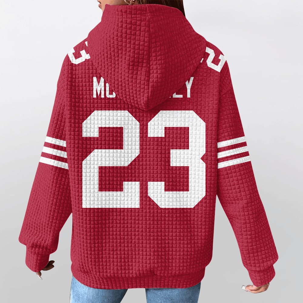 Unisex San Francisco C.M 23 Waffle Hoodie - Image 4