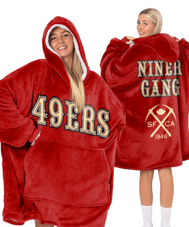 San Francisco Football Unisex Blanket Hoodie