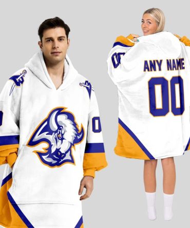 Buffalo Sabres Blanket Hoodie Custom Name And Number