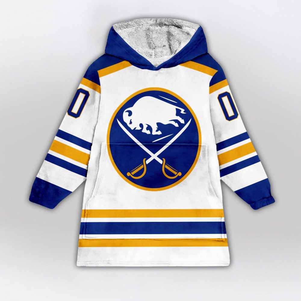 Buffalo Sabres Blanket Hoodie Custom Name And Number - Image 2