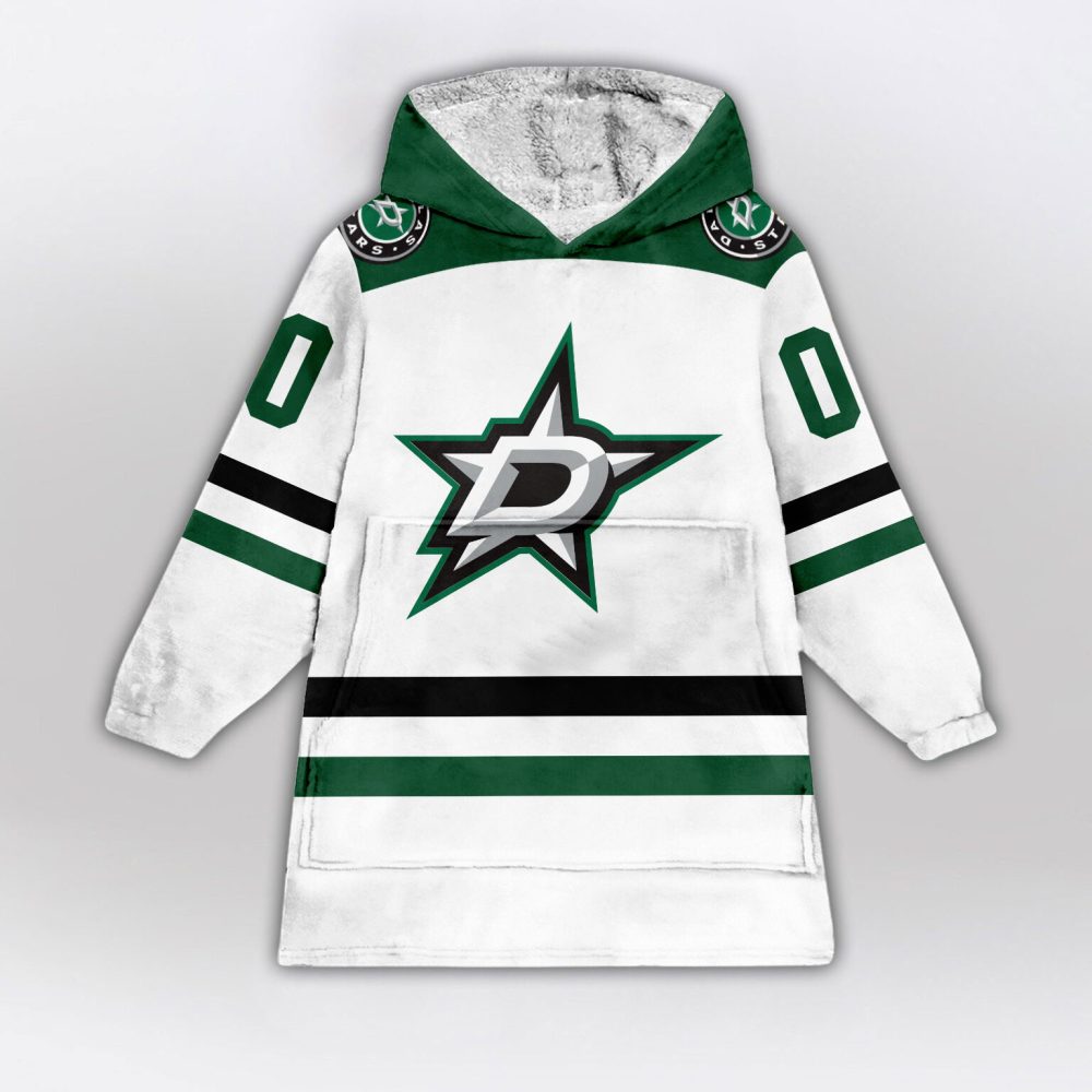 Dallas Stars Blanket Hoodie Custom Name And Number - Image 2