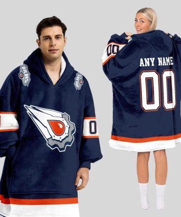 Edmonton Oilers Blanket Hoodie Custom Name And Number