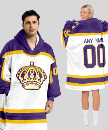 Los Angeles Kings Blanket Hoodie Custom Name And Number