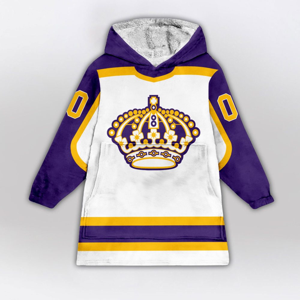 Los Angeles Kings Blanket Hoodie Custom Name And Number - Image 2