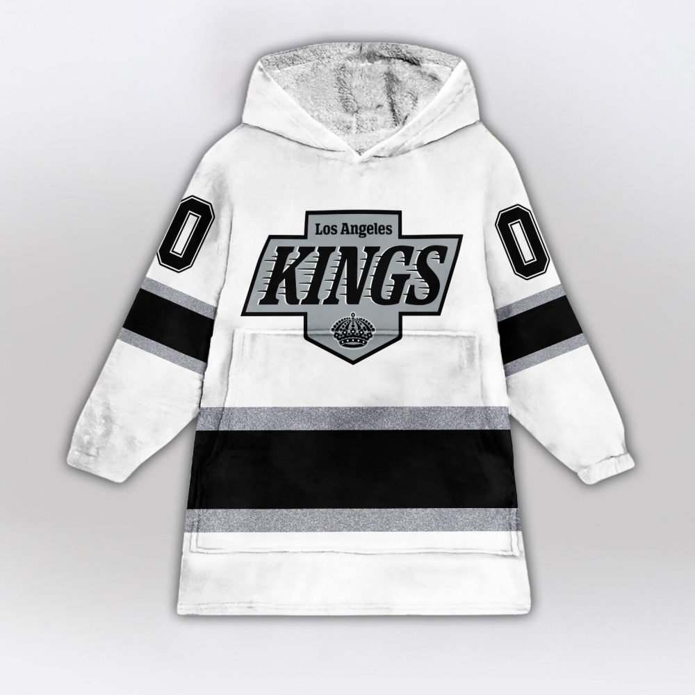 Los Angeles Kings Blanket Hoodie Custom Name And Number - Image 2