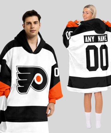 Philadelphia Flyers Blanket Hoodie Custom Name And Number