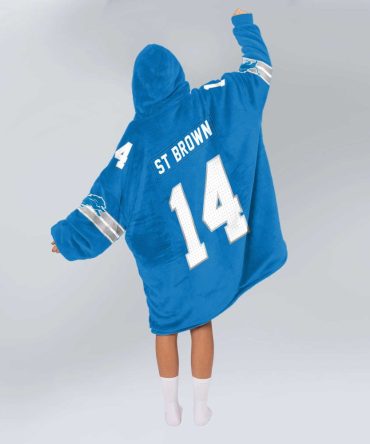 St.B 14 Detroit Football Unisex Blanket Hoodie