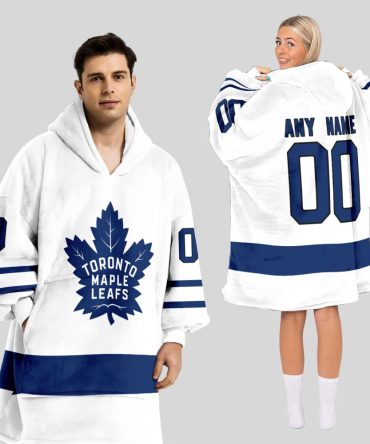 Toronto Maple Leafs Blanket Hoodie Custom Name And Number
