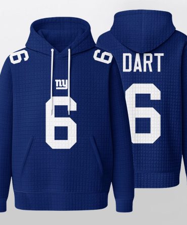 Unisex New York G J.D 6 Waffle Hoodie