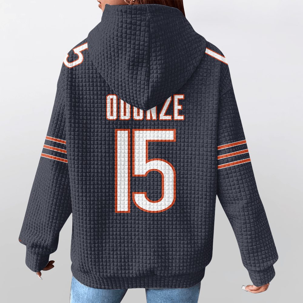 Unisex Chicago R.O 15 Waffle Hoodie - Image 3