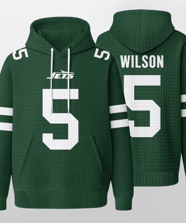 Unisex New York J G.W 5 Waffle Hoodie