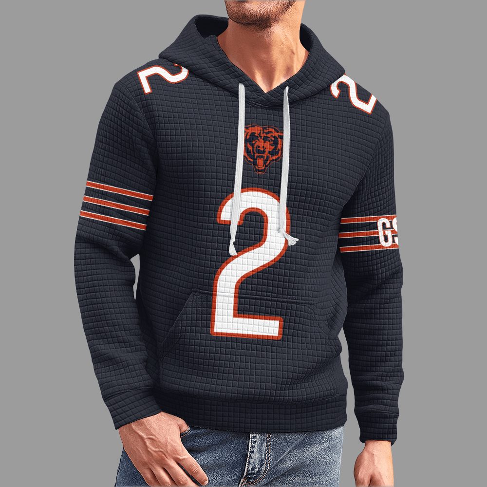 Unisex Chicago D.J.M 2 Waffle Hoodie - Image 4
