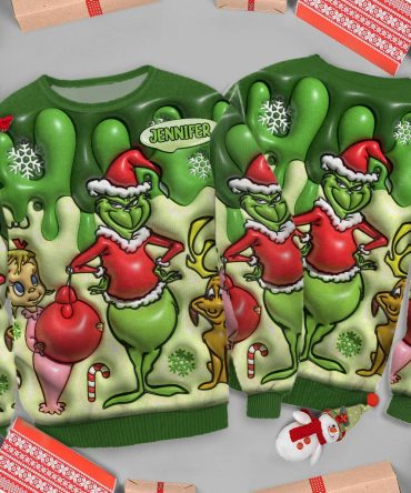 Merry Christmas - Personalized Stole Christmas Ugly Sweater