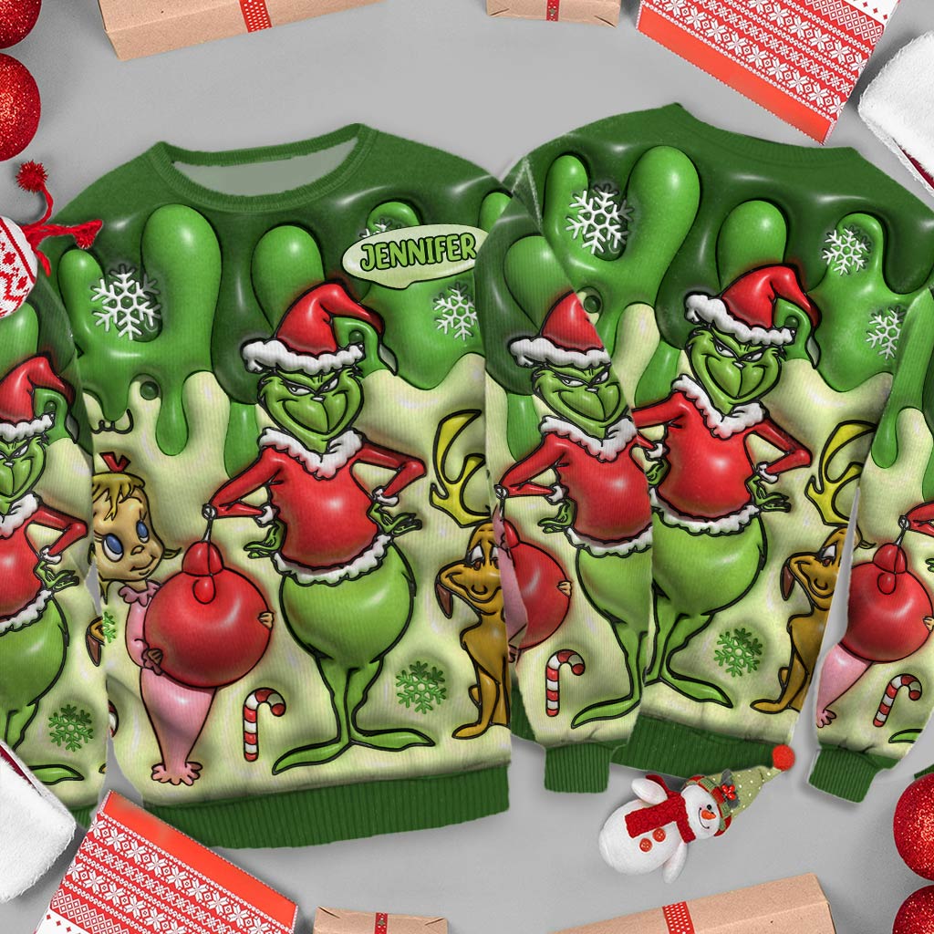 Merry Christmas - Personalized Stole Christmas Ugly Sweater