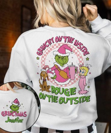 Grinchy On The Inside - Personalized Stole Christmas Ugly Sweater