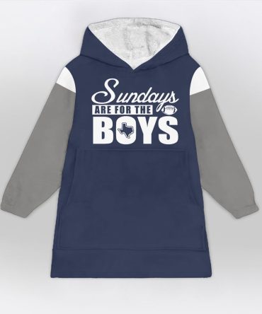 Sundays Are For The Boys Blanket Hoodie