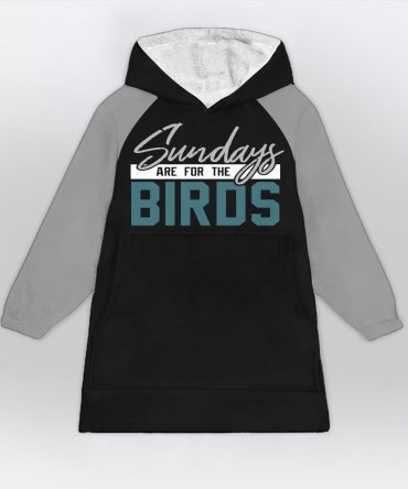 Sundays Are For The Birds Blanket Hoodie